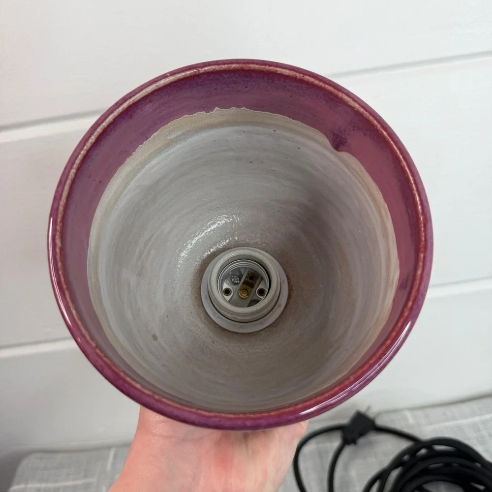 Handmade Ceramic Pendant Light Clay Southwestern Desert Woodruff‎ Black